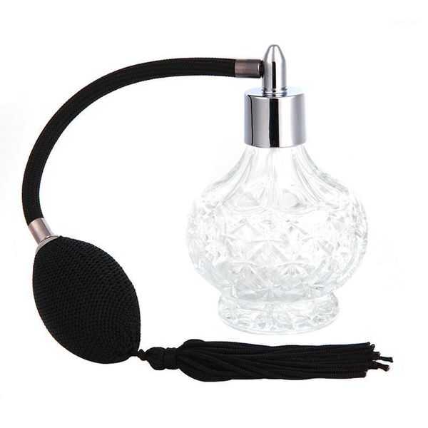 

fashion lady vintage perfume bottle long spray atomizer refillable glass 80ml1