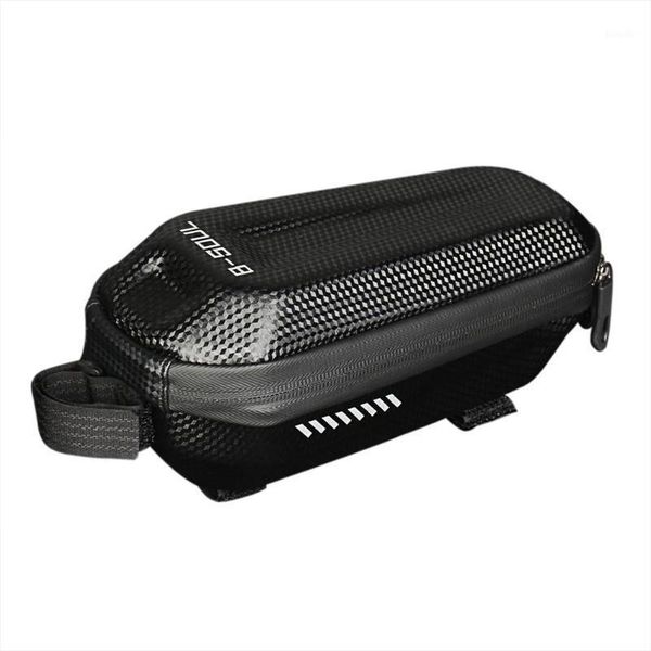 

mountain bike front tube frame bag large capacity hard shell rainproof case outdoor cycling bicycle repairing accessories1