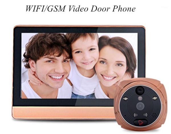 

doorbells 7 inch wifi/gsm peephole viewer intercom video door phone1