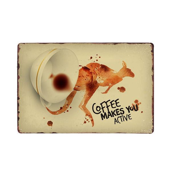 

налет art vintage poster кофе знаки животные wild 20х30см вы декоративный делает латы tin характеристики металла sqcqot home003