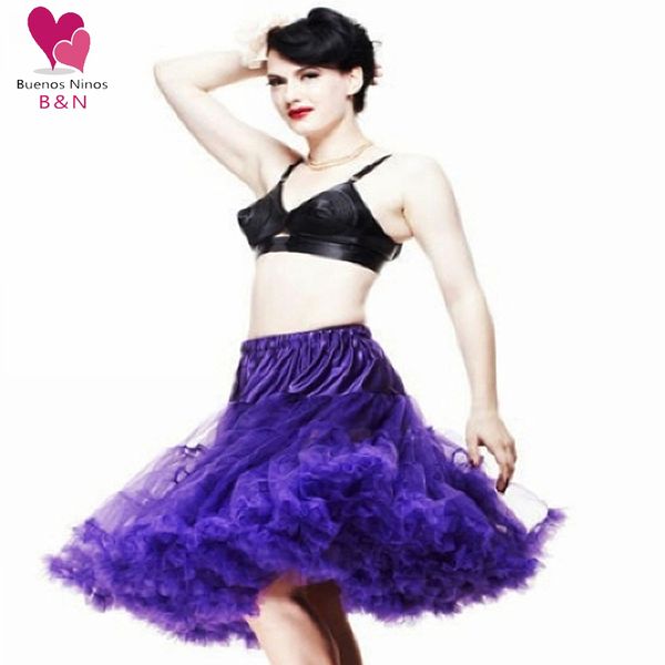 

custom pettiskirt women skirts chiffon petticoat underskirt tulle tutu 20 colors 65cm one layer no lining soft fluffy 1014, Black