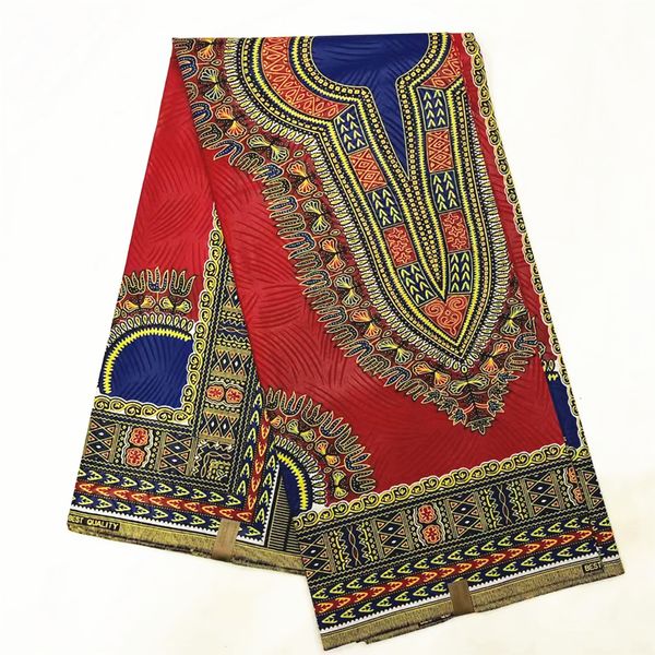 Tecido africano dashiki 2019 mais recente tecido de impressão de cera africana 100% algodão material feminino tanga 6ayrds lote t200529274e