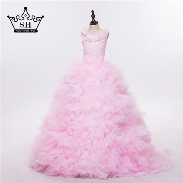 

girl's dresses pink cloud flower girl baby cloudy puffy ball gown dress plus size custom made 2021, Red;yellow