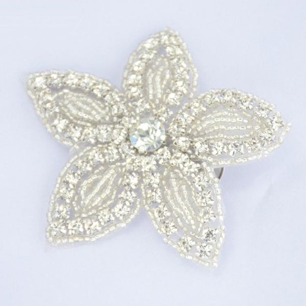 

hair accessories sweet princess flower girls style crystal party hairpins wedding head wears with rhinestone, Slivery;white