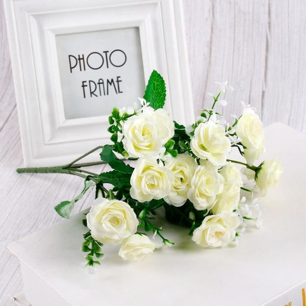 

fengrise 2.4m/lot silk rose flower with ivy vine artificial flowers for home wedding decor decorative artificial flower garland bbyuwc
