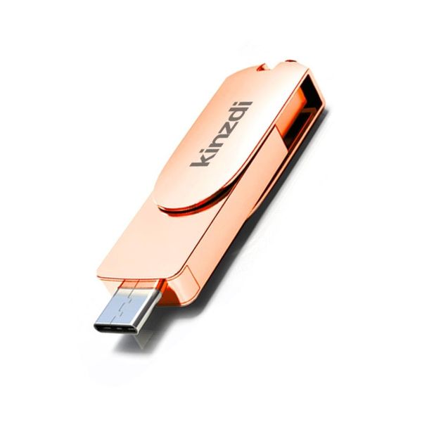 

kinzdi 128gb usb 30 type-c 30 interface metal twister flash disk v11
