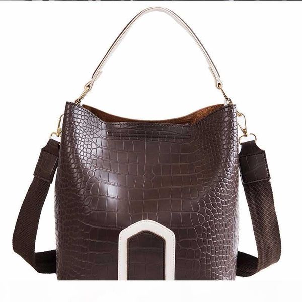 

high women bucket shoulder crossbody style pu handbag lady pouch quality hand bag