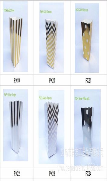 

оптом попкорн коробка золотая щепка шеврон полосы точка золото подарочная коробка вечеринка одолжение свадебные поп кукурузные детские украш