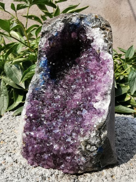 

natural amethyst hole crystal quartz brazil riki energy lucky decor, Black