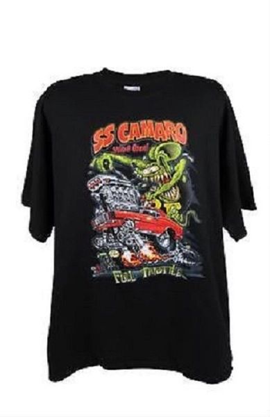 

camaro with rat fink mens black t shirt 019022 sport hooded sweatshirt hoodie