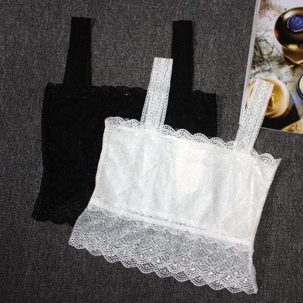 

fashion casual women lady lace bras chest wrap bra belt underwear sport strapless breast women comfortable female t5s41, Black;white