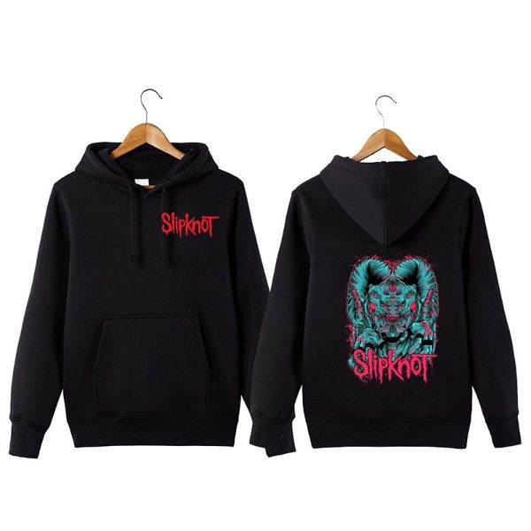 

slipknot rock band hoodie slipknot sweatershirt rock band hoodie streetwear hip hop hooded sweatshirt, Black