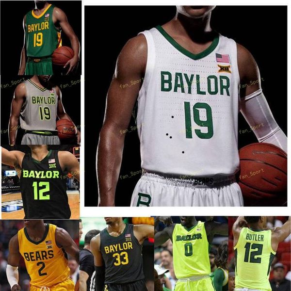 

baylor bears college basketball jersey 23 jonathan tchatchooua 24 matthew mayer 25 tristan clark 31 macio teague custom stitched, Black