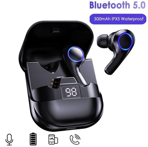 

ture wireless bluetooth 5.0 earphones hifi 9d stereo wireless head phones with microphone sport waterproof earbuds headset1