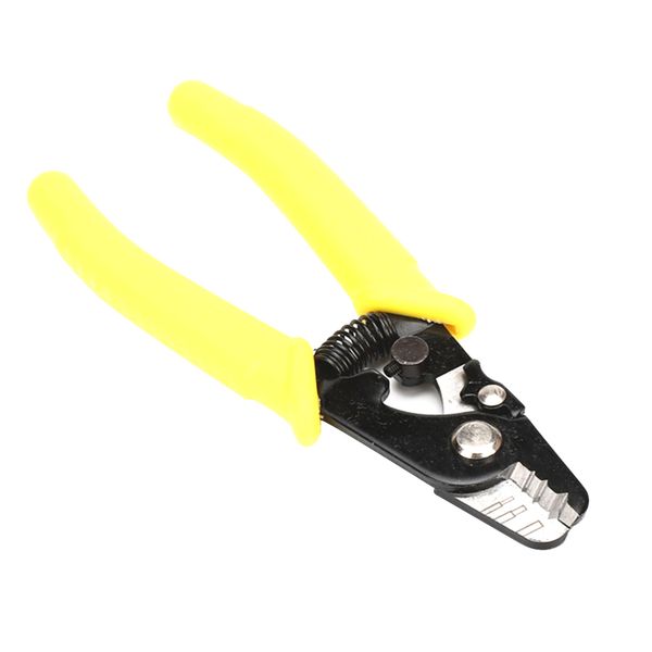 

three hole fiber optic stripper with non-slip handle, 5.8'' length stripping tool