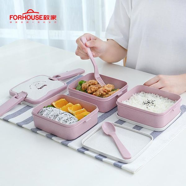 

microwave lunch box portable three layer bento box for kids picnic office workers school dinnerware bbymmo bwkf