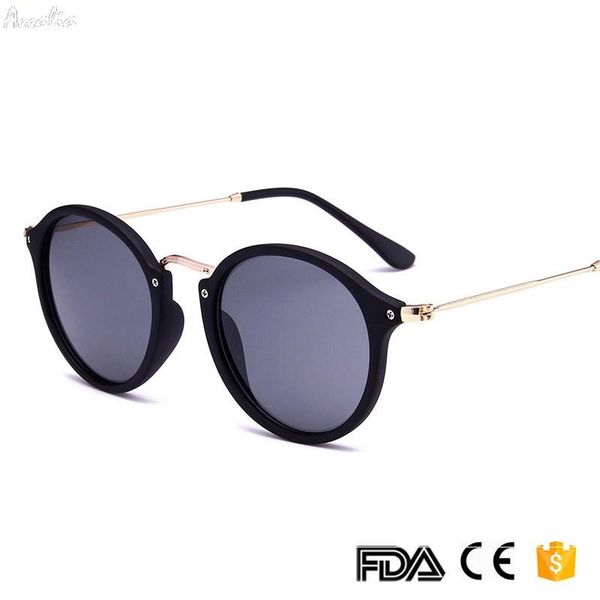 

sunglasses 2021 arrival round retro pink men women brand designer sun glasses vintage coating mirrored uv400, White;black