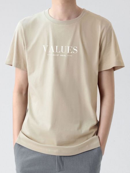 

men slogan graphic tee 052g#, White;black