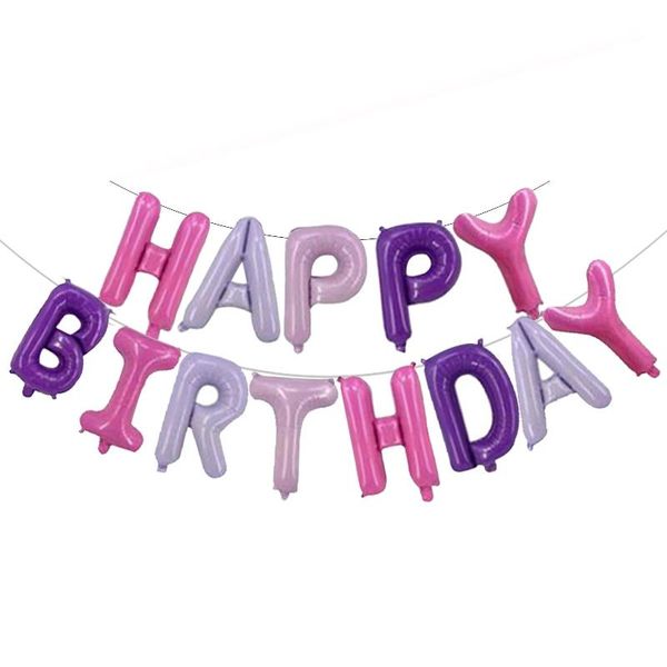 

mermaid aluminum foil balloon set with tassel happy birthday letter balloons latex balloon toy birthday party wedding decoration dbc vt1705