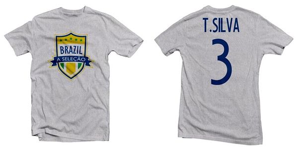 

fashion men casual short sleeve for men summer brazil a selection hero tee thiago silva metal t shirts sport hooded sweatshirt hoodie