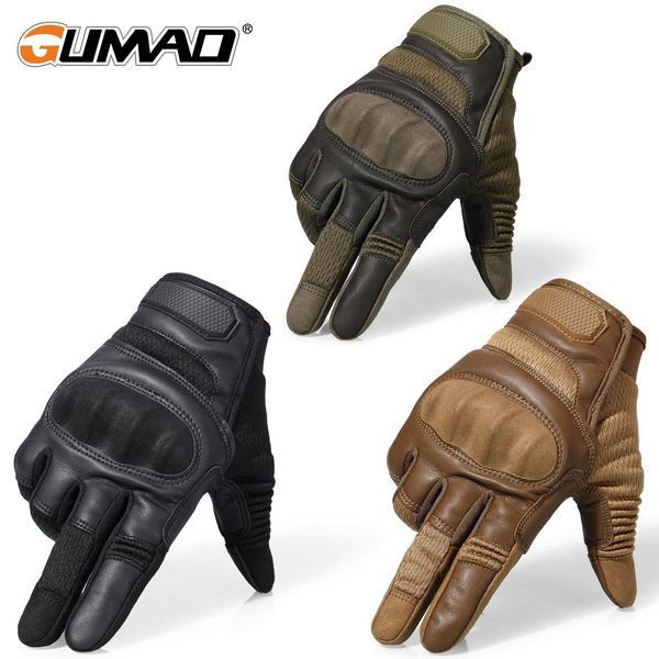 

touch screen hard knuckle tactical gloves army military combat airsoft outdoor climbing shooting paintball full finger glove men bbygpp, Black