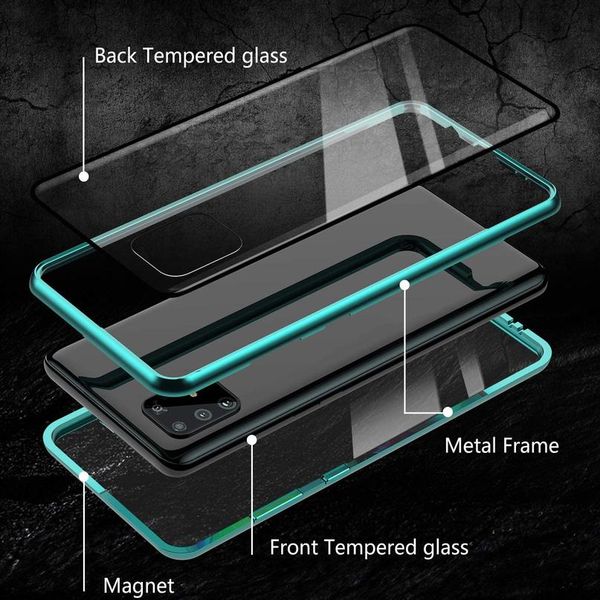 

compatible with redmi note 9s 9 8 pro 8t 7 double sided magnetic case for xiaomi 10 9 cc9 x3 transparent jllnjw