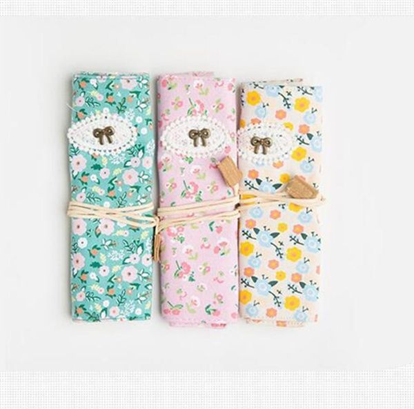 

8 slots sailcloth crochet hook knitting needle pencil case holder organizer1, Black