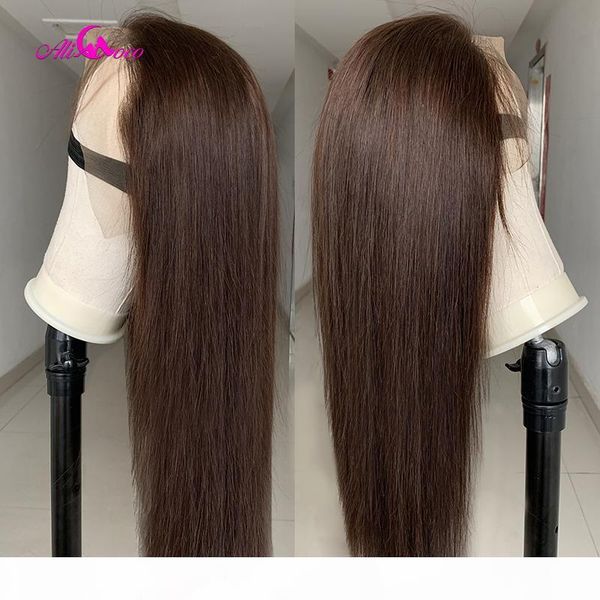 

ali coco brown lace front human hair wigs for black women ombre colored human hair lace frontal wigs bleached knots