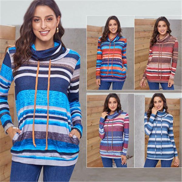 

women multicolor patchwork pullover sweater fashion trend long sleeve warm sports casual sweatshirts designer female new loose sweatshirts, Black
