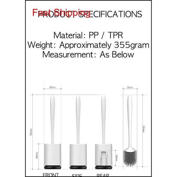 

tpr rubber toilet brush reusable for up to 100000 times bathroom qylsbb toys2010