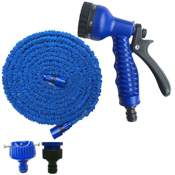 

50/100/150ft garden hose expandable magic flexible water hose eu hose plastic watering car wash spray hoses pipe spray gun vt1949
