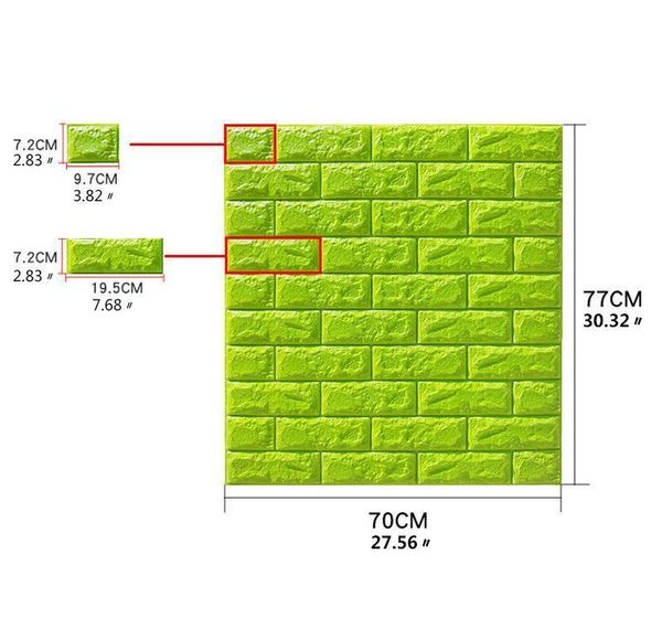 

70*77 10pcs 3d brick wall sticker diy self-adhesive decor foam waterproof covering wallpaper for kids roo sqcyhh bbgargden