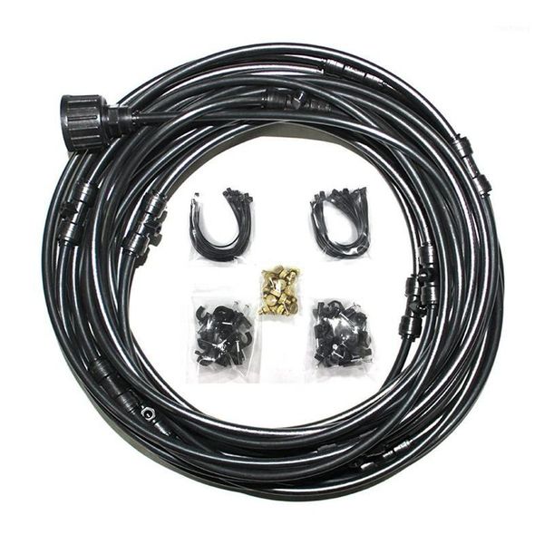 

mist system kit, 1/4 inch outdoor 50feet misting system for patio, lawn, garden1