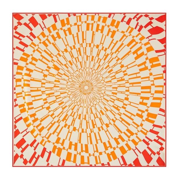 

90cm ladder variant letter twill silk scarf women shawl brand design square hijab scarf bandana handmade curled head scarf lady y201007, Blue;gray