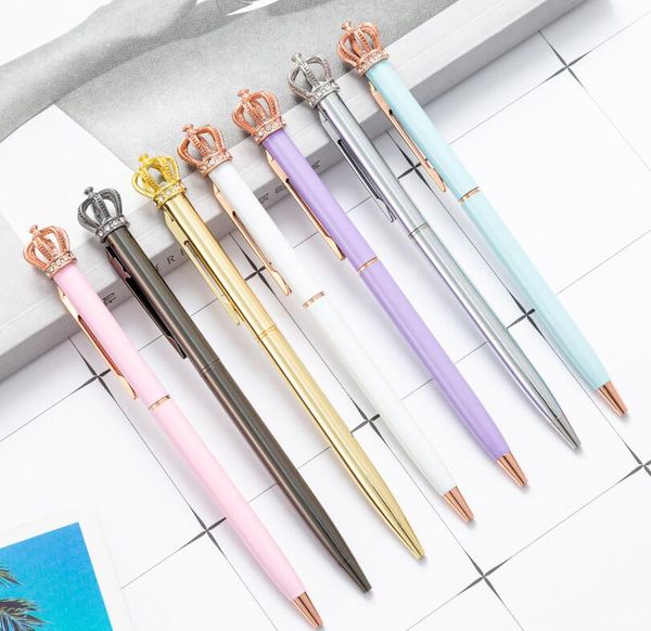 Multicolor Ballpoint Pens Metal Pen Creative Crown Custom Пользовательские Логотипы Короны Моделирование Реклама Доступно