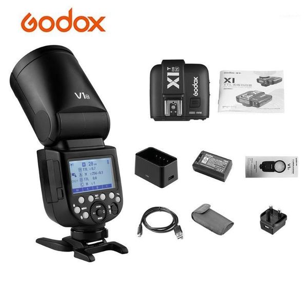 

godox v1n camera flash speedlite+x1t-n i-ttl 2.4g flash trigger wireless 2.4g zoom for d5300 d750 z7 wedding studio1