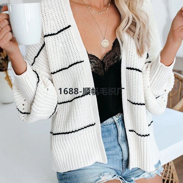 

new striped in knitwearfall winter 2020 commuter ol oversize cardigan new striped knitwear in knitwear knitwearfall winter 2020 commuter ol, White;black