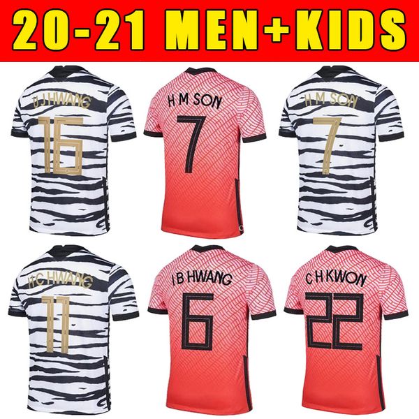 

2021 soccer jersey h m son b hwang h c hwang u j hwang c h kwon 20 21 high-quality home away football shirt, Black;yellow