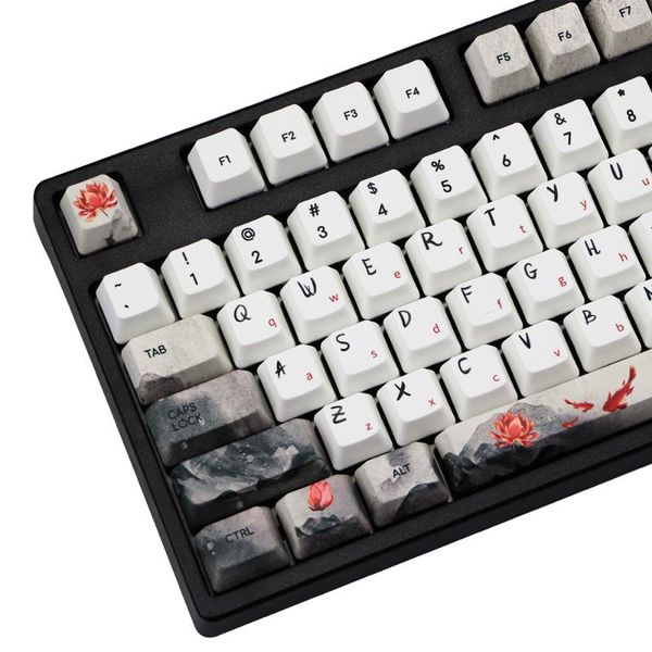 

пять сторон dye-subbed pbt keycap 108 ключей oem профиль клавиатуры для mx switchs diy goldfish kap