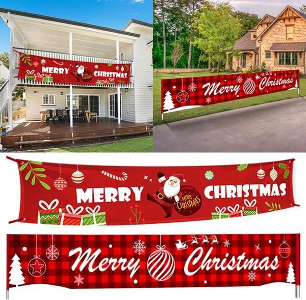 

new merry christmas halloween letters banner christmas decorations for home outdoor store banner flag pulling banner flags dhl