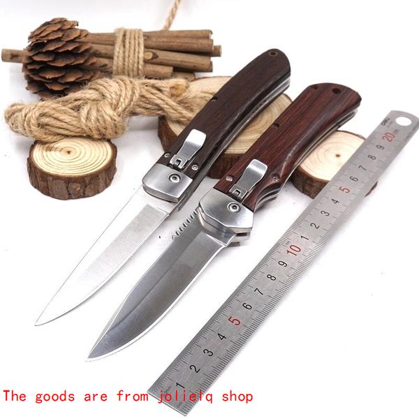 

hunting 7cr18mov knife camping pocket knife blade folding wood handle combat tactical survival knives multi tools oqytt qynf