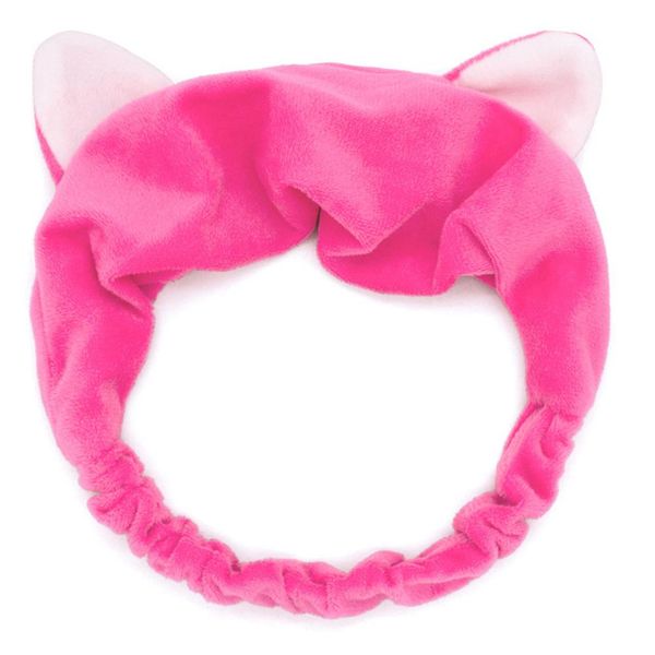 

fashion sequins cat ears plush headband women faux fur hairband makeup washing face hair head wrap lovely girls hair accessories q bbybxj