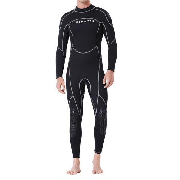 

male full body wetsuit diving snorkeling surfing scuba suit jumpsuit black