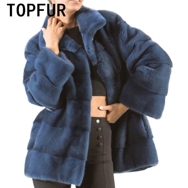 

ur real fur coat woman import dark blue natural jacket luxurious basic jacket fashion winter coat high quality, Black
