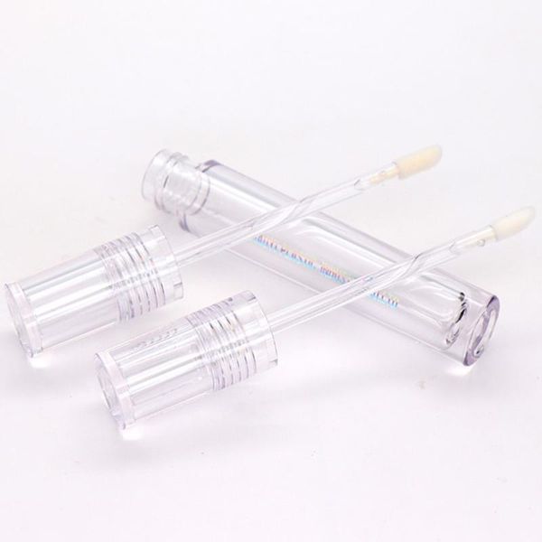 

100pcs/lot empty 7.8ml lip gloss tubes round transparent lip gloss tubes hollow cap 7.8ml clear c1031