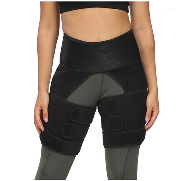 

waist support 1pc slimmer wrap non-slip soft women slim thigh leg shapers slender slimming belt sport fitness belt1, Black;gray