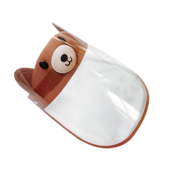 

factorypb0912 designs child protective cartoon cute shield pet anti-fog full face isolation mask prevent transparent visor kids par