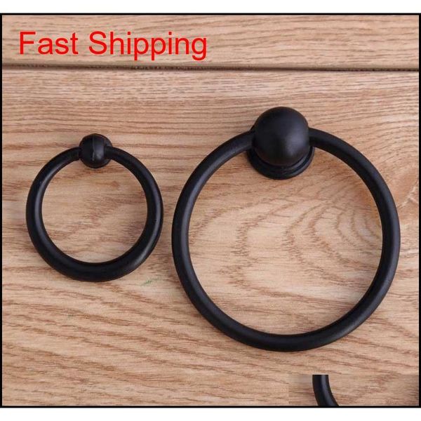 

65mm shaky drop ring knobs black drawer knob pull handles black kitchen cabinet dresser cupboard furniture h qylntc homes2011