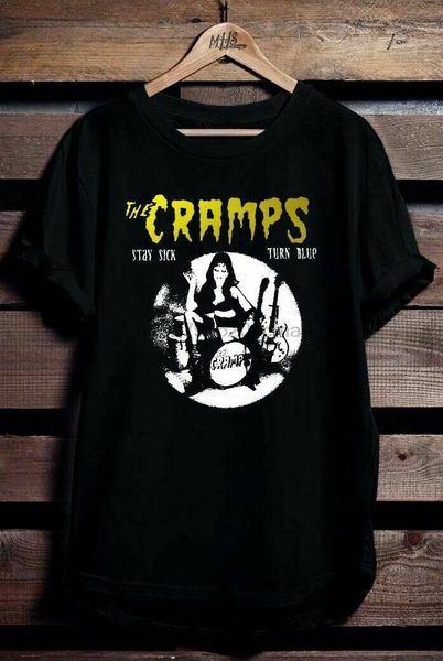 

new the cramps - stay sick turn blue t-shirt tee all size usa size em31 sport hooded sweatshirt hoodie