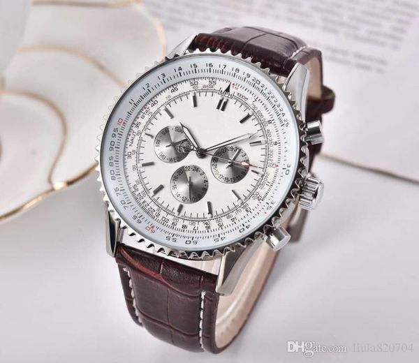 

2019 all the dials work automatic watch crime watch fashion classic style, leisure fashion watches, Slivery;brown